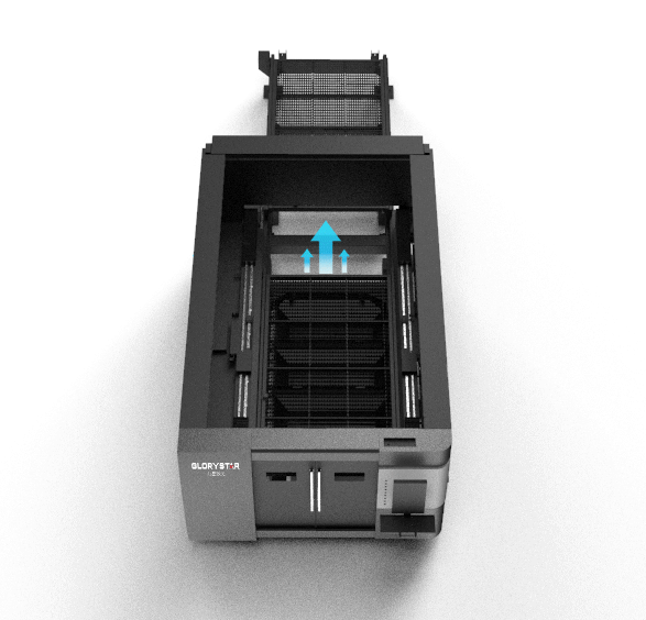 力星激光勝利之星全防護(hù)交換臺激光切割機(jī)-三向抽風(fēng)