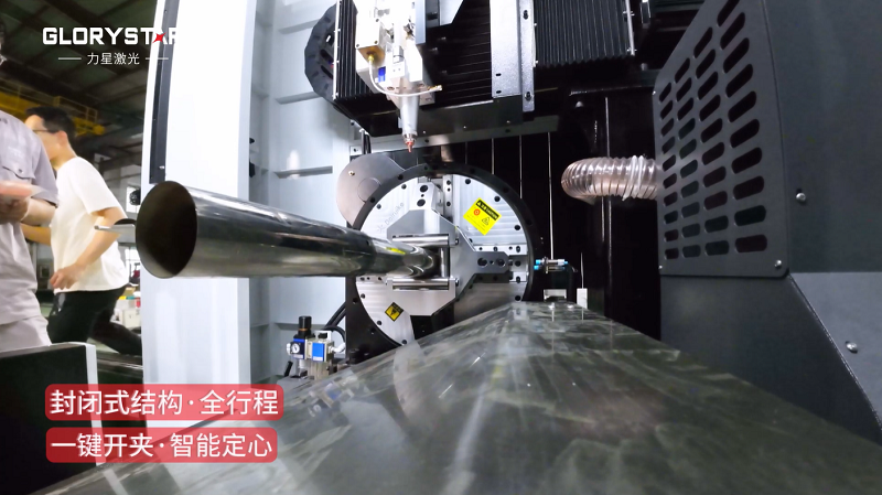 有精度！有速度！VS6012TG雙卡盤光纖激光管材切割機(jī)