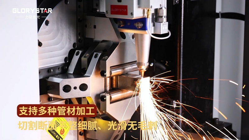 1000W-6000W雙卡盤激光切管機，高效智能管材加工