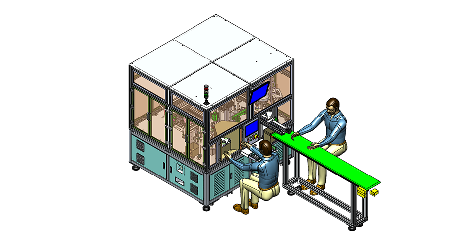 半自動貼膜機（人工擺盤）