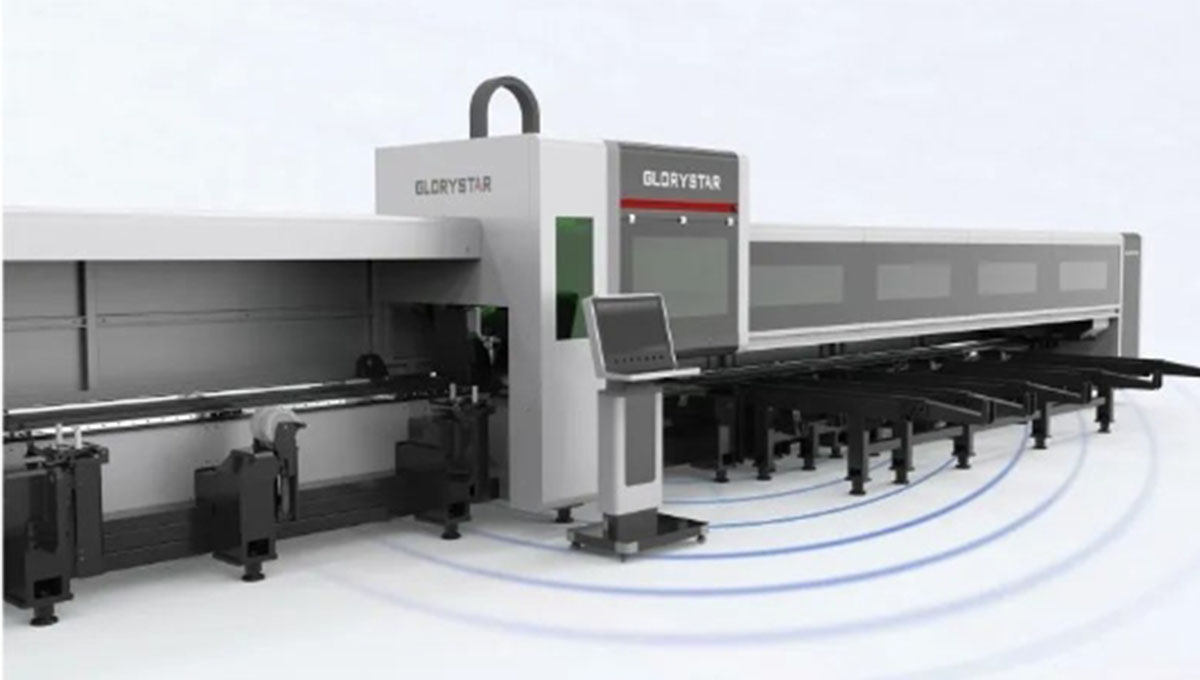 高顏亮相！力星激光NS-6022HG三卡盤光纖激光切管機如期而「智」！